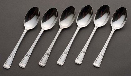 Art Deco Silver Teaspoons (6)