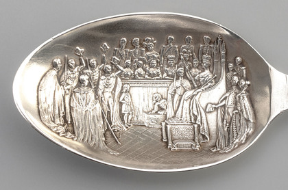Queen Victoria Diamond Jubilee Commemorative Silver Spoon - Heavens Light Our Guide