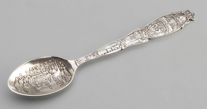 Queen Victoria Diamond Jubilee Commemorative Silver Spoon - Heavens Light Our Guide