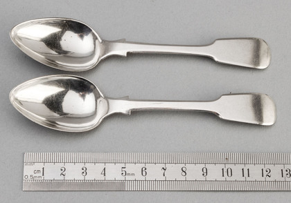 Cape Silver Teaspoons (Pair) - Jacobus Johannes Vos