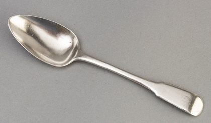Chinese Export Silver Dessert Spoon - Sunshing