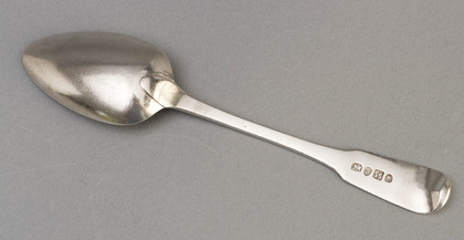 Chinese Export Silver Dessert Spoon - Sunshing