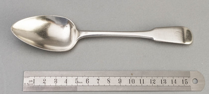 Chinese Export Silver Dessert Spoon - Sunshing