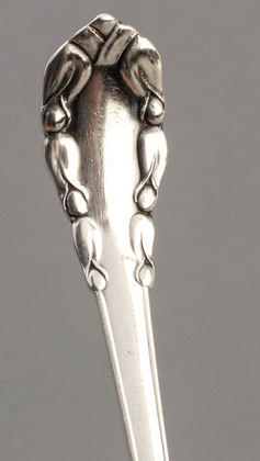 Georg Jensen Sterling Silver Cream or Gravy Ladle - Lily of the Valley or Rose Pattern