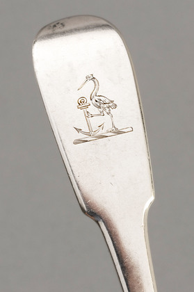 Rare Canadian Silver Tablespoon - Salomon Marion, Montreal (2 of 3)