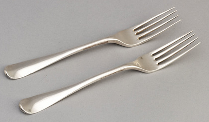 Dutch Silver Hanoverian Tableforks (Pair) - Rudolph Sondag Rotterdam (1 of 2)