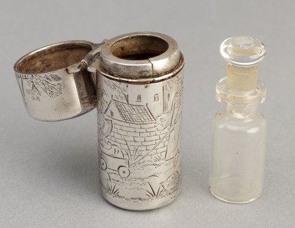 Sampson Mordan Kate Greenaway Victorian Silver Scent Bottle