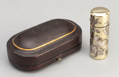 Sampson Mordan Antique Silver Gilt Aesthetic Style Scent Bottle
