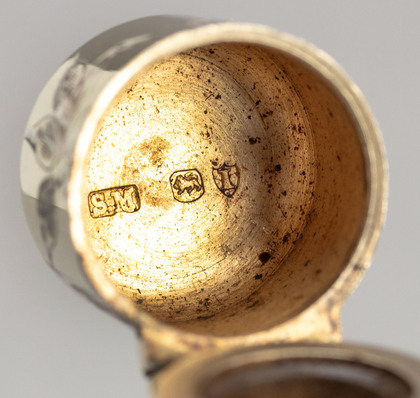 Sampson Mordan Antique Silver Gilt Aesthetic Style Scent Bottle