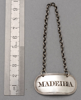 Georgian Silver Wine Label - Madeira, George Knight
