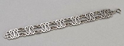 Celtic Revival Silver Bracelet - Stuart John Wilson, Skye Silver