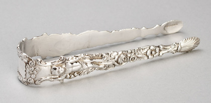 Edward Farrell Cast Silver Figural Sugar Tongs  -Cherub or Cupid with Arrow