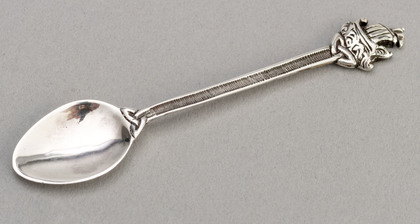 Scottish Provincial Celtic Revival Cast Silver Coffee Spoons (Set of 6) - John Fraser Inverness