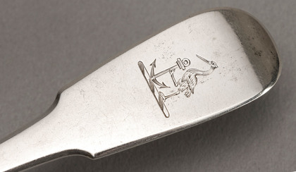 Rare Canadian Silver Tablespoon - Salomon Marion, Montreal (1 of 3)