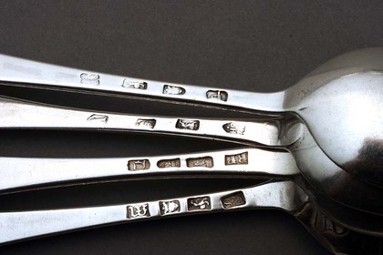 Silver Hanoverian Tablespoons (mixed set of 12)