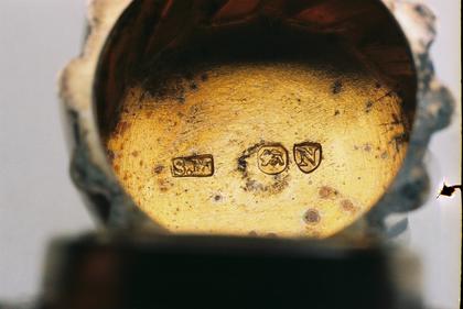 Sampson Mordan Antique Silver Barley Twist Perfume Bottle